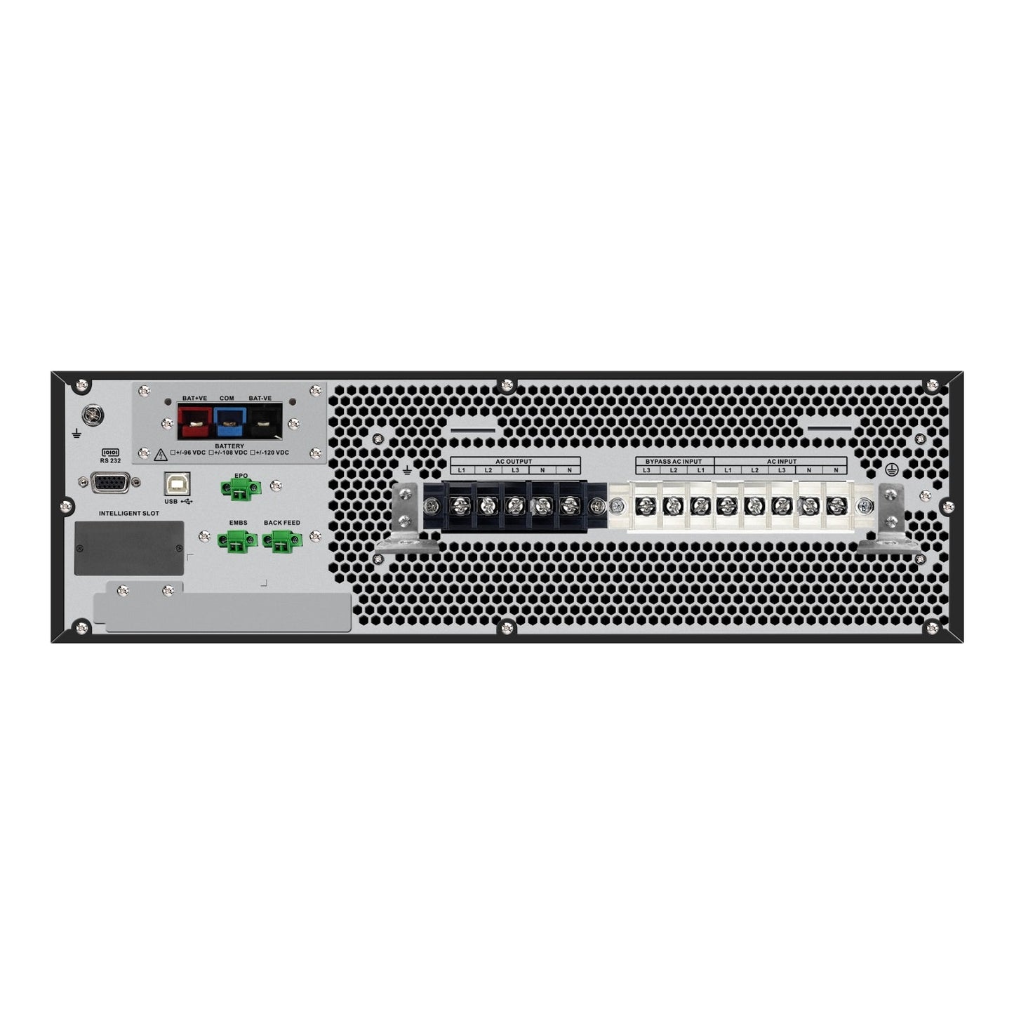 APC Easy UPS On - Line, 10kVA/10kW, Rackmount 3U, 230V, 1x Hard wire 3 - wire(1P+N+E) outlet, Intelligent Card Slot, No battery, W/O rail kitproduct_type - Hitek Business Systems - SRV10KUXI-IN - - Hitek Business Systems -