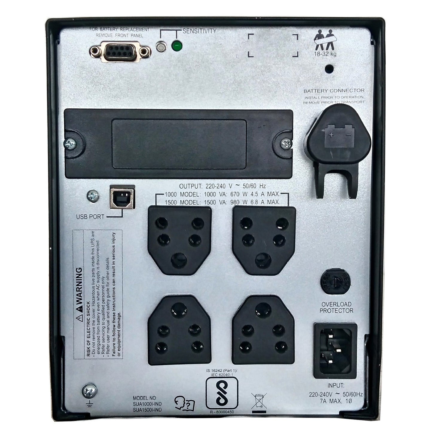 APC Smart - UPS 1500VA USB & Serial 230V, India Specificproduct_type - Hitek Business Systems - SUA1500I-IND - - Hitek Business Systems -