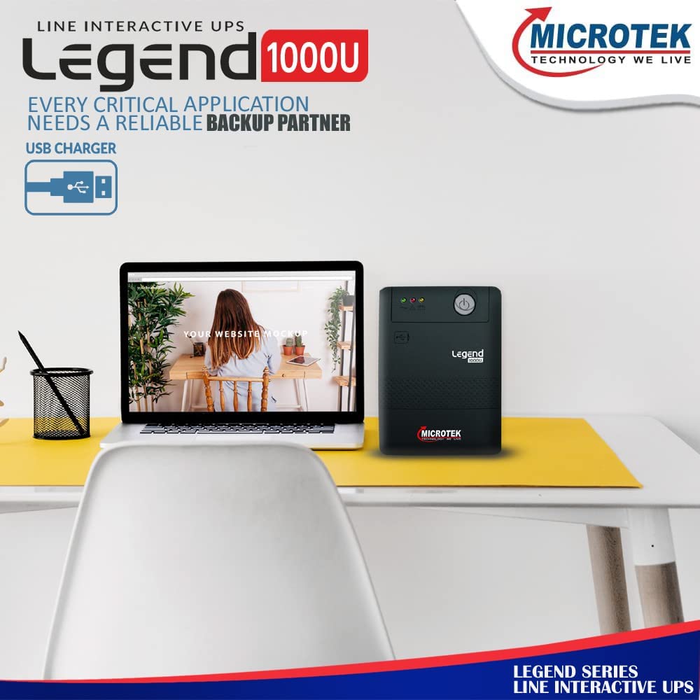 Microtek UPS Legend 1000VA, Blackproduct_type - Hitek Business Systems - Microtek Legend 1000 - - Hitek Business Systems -