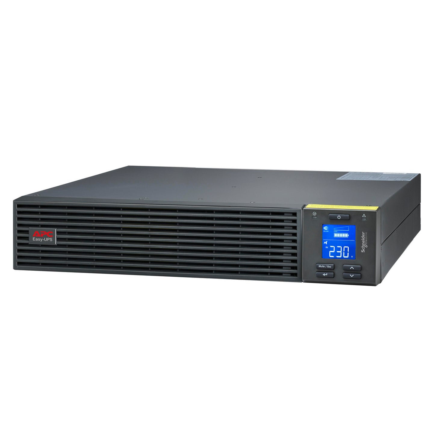 APC Easy UPS On-Line, 2000VA/1600W, Rackmount 2U, 230V, 4x India outlets, Intelligent Card Slot, LCD, W/O rail kit