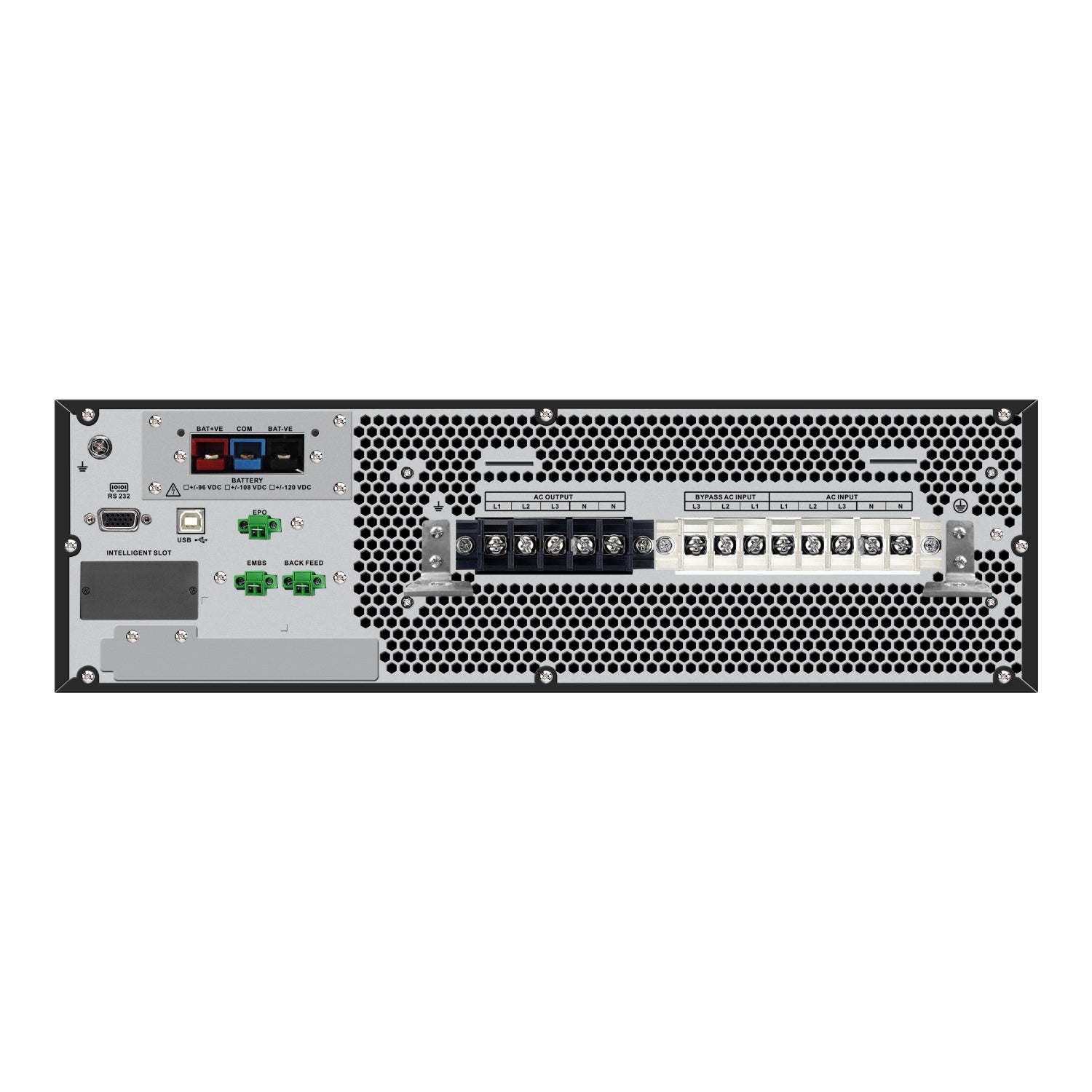 APC Easy UPS On - Line, 10kVA/10kW, Rackmount 3U, 230V, 1x Hard wire 3 - wire(1P+N+E) outlet, Intelligent Card Slot, No battery, W/O rail kitproduct_type - Hitek Business Systems - SRV10KUXI-IN -  - Hitek Business Systems - 