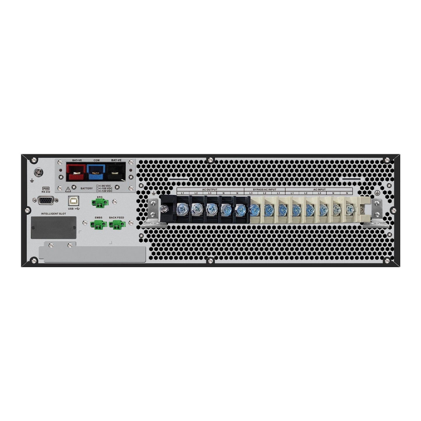 APC Easy UPS On - Line, 20kVA/20kW, Rackmount 3U, 230V, 1x Hard wire 3 - wire(1P+N+E) outlets, Intelligent Card Slot, No battery, W/O rail kitproduct_type - Hitek Business Systems - SRV20KUXI-IN -  - Hitek Business Systems - 