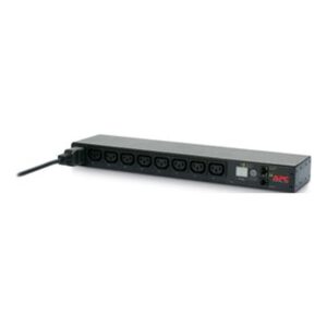 APC NetShelter Switched Rack PDU, 1U, 1PH, 3.7kW 230V 16A or 3.3kW 208V 16A, 8 C13 outlets, C20 cord