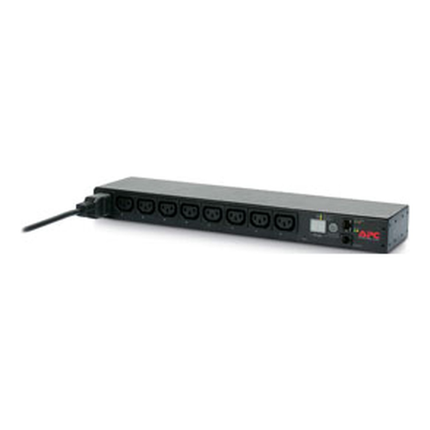 APC NetShelter Switched Rack PDU, 1U, 1PH, 3.7kW 230V 16A or 3.3kW 208V 16A, 8 C13 outlets, C20 cord